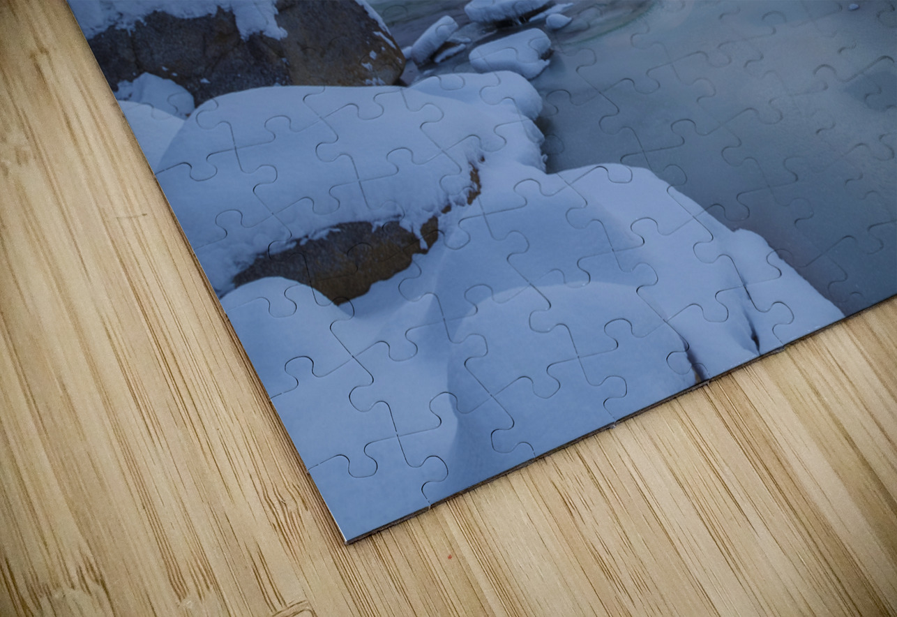 East Branch of the Pemigewasset River - Lincoln New Hampshire ScenicNH Photography Puzzle