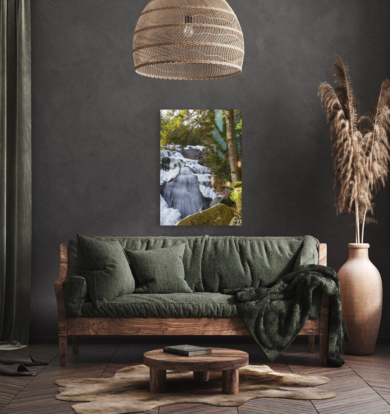 Georgiana Falls - Franconia Notch State Park New Hampshire Reproduction