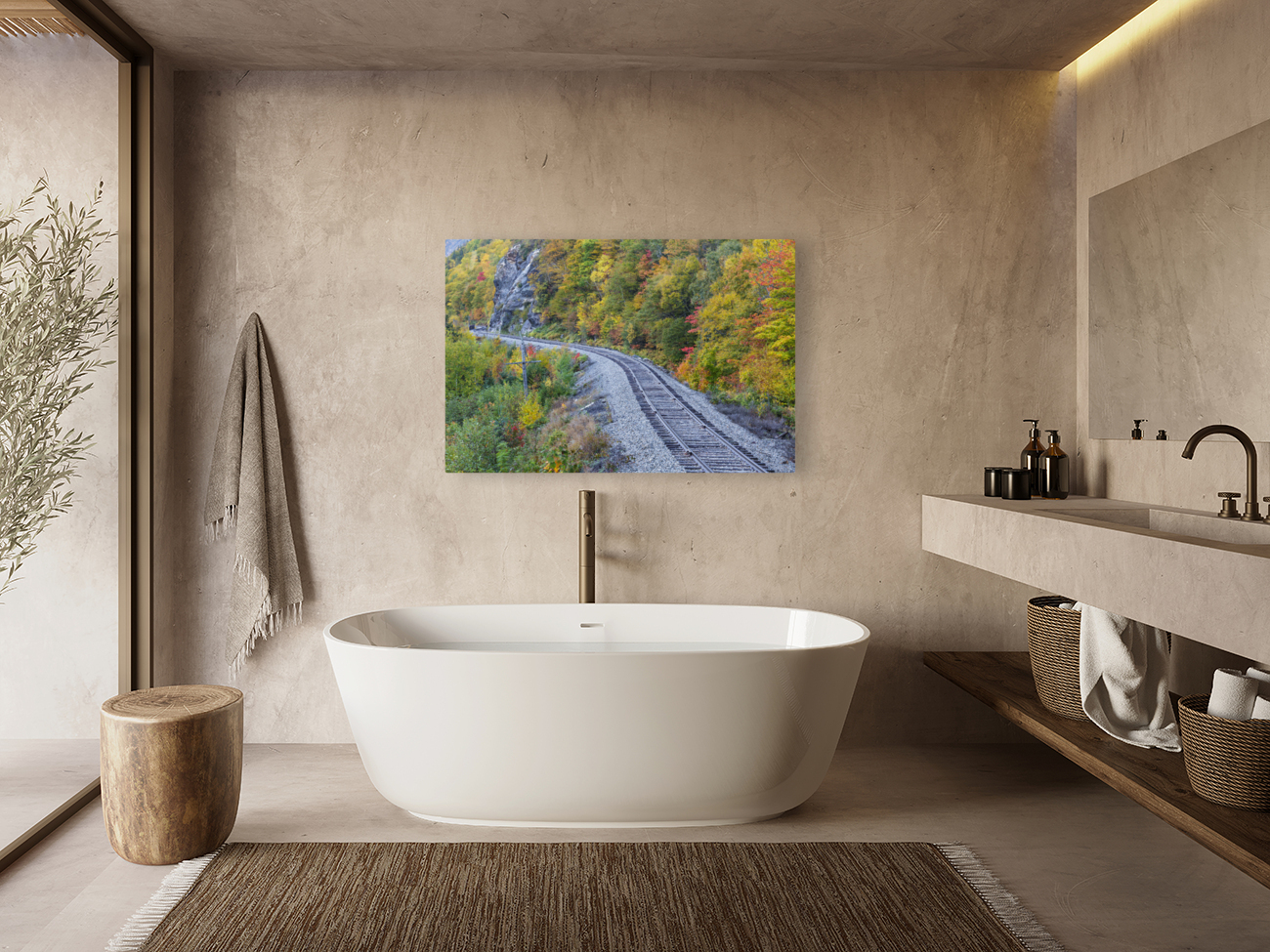 Maine Central Railroad - Harts Location New Hampshire Reproduction