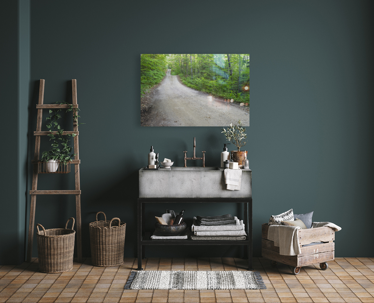 Sandwich Notch Road - Sandwich New Hampshire  Reproduction