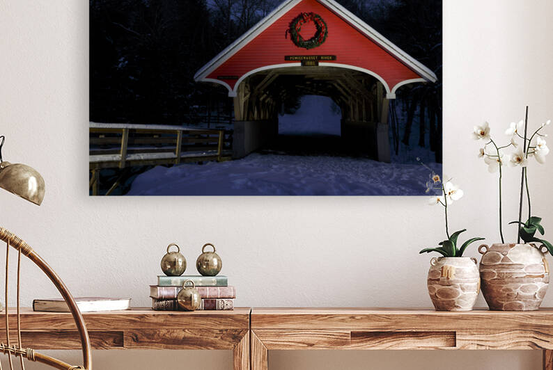 Flume Covered Bridge - Franconia Notch New Hampshire by ScenicNH Photography
