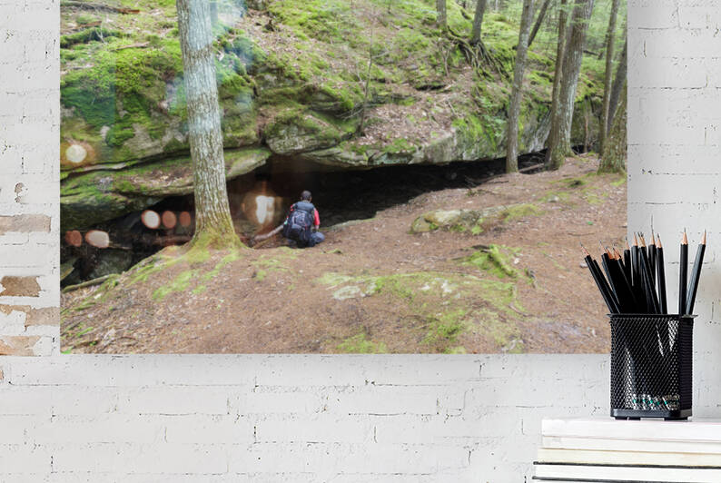 Cow Cave - Sandwich Notch New Hampshire by ScenicNH Photography