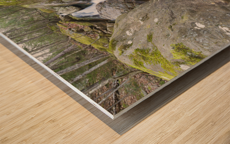 Flume Brook - Franconia Notch New Hampshire Wood print